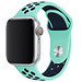 Merk 123watches Apple Watch dubbel sport band - turquoise blauw