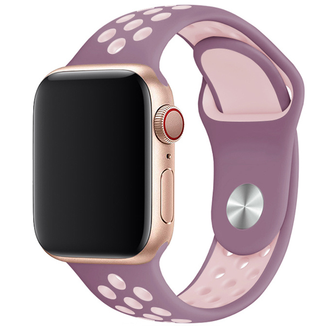 Apple Watch dubbel sport band - violet roze - iwatch - Horlogeband Armband Polsband