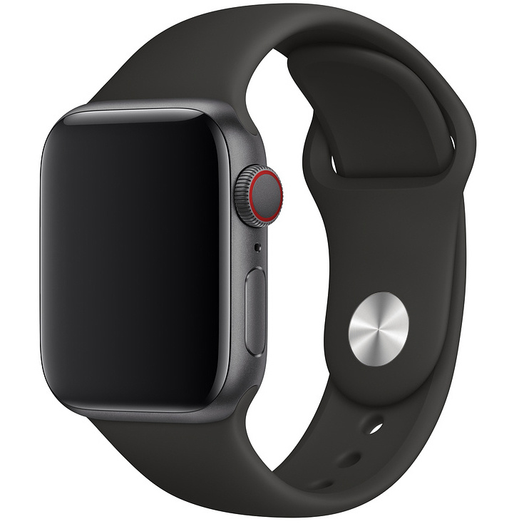 Apple Watch sport band - zwart - iwatch - Horlogeband Armband Polsband
