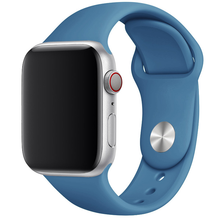 Apple Watch Sport Bandje - Denim Blue - Geschikt voor 38mm/40mm/41mm - SM