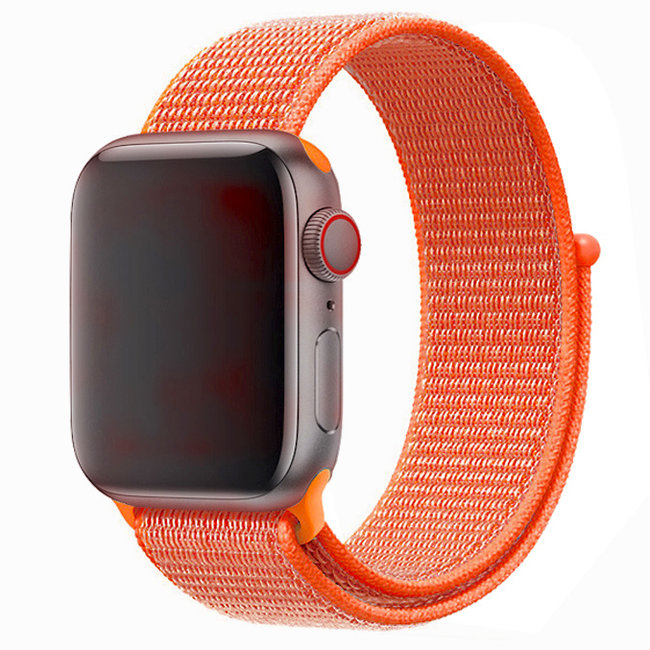 Apple Watch nylon sport loop band - spicy oranje