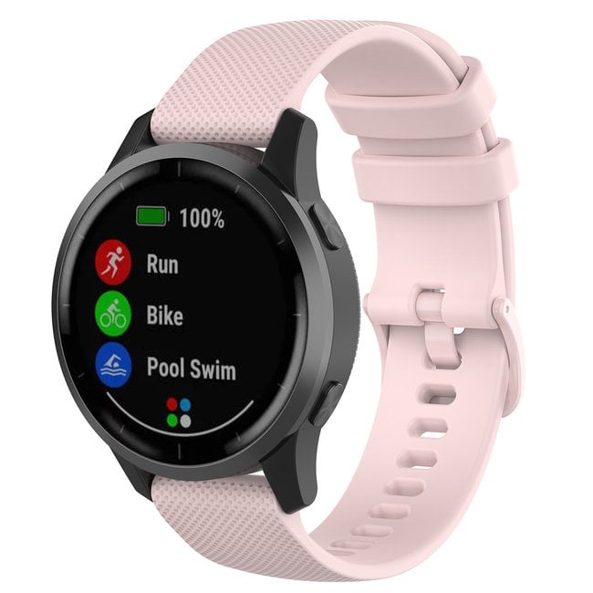 Goedkope Garmin Vivoactive / Vivomove silicone gesp band - roze -  123watches B.V.