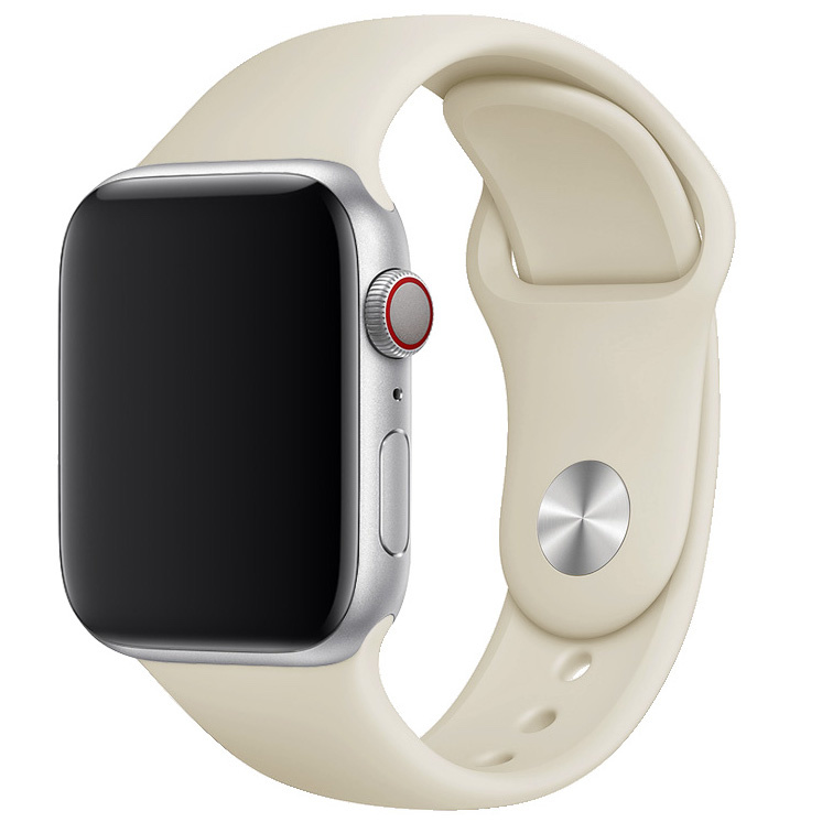 Mobiq Silconen Watch Bandje 38/40 Wit | iPhone-Cases.nl