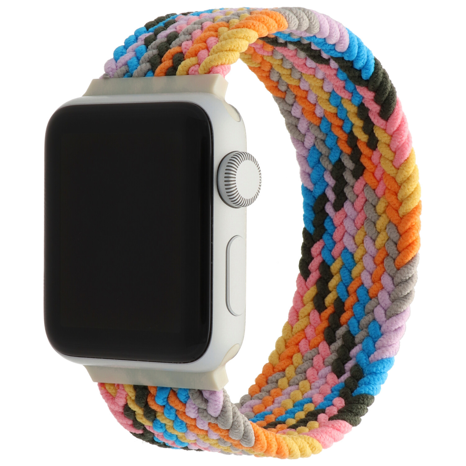Apple Watch gevlochten solo band - paarse puls - iwatch - Horlogeband Armband Polsband