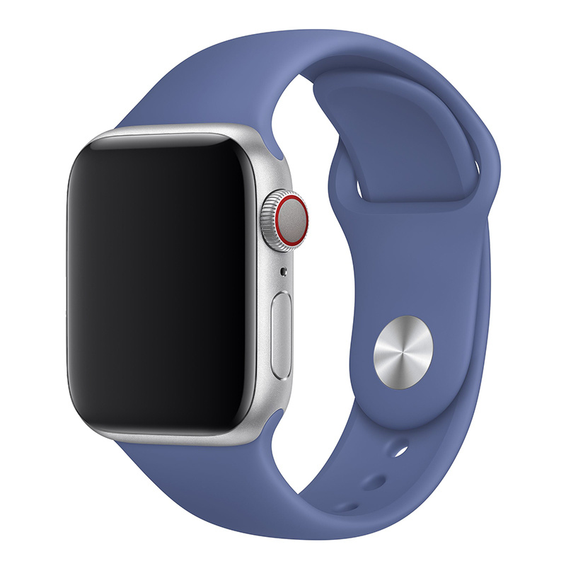 Apple Watch sport band - linnen blauw - iwatch - Horlogeband Armband Polsband