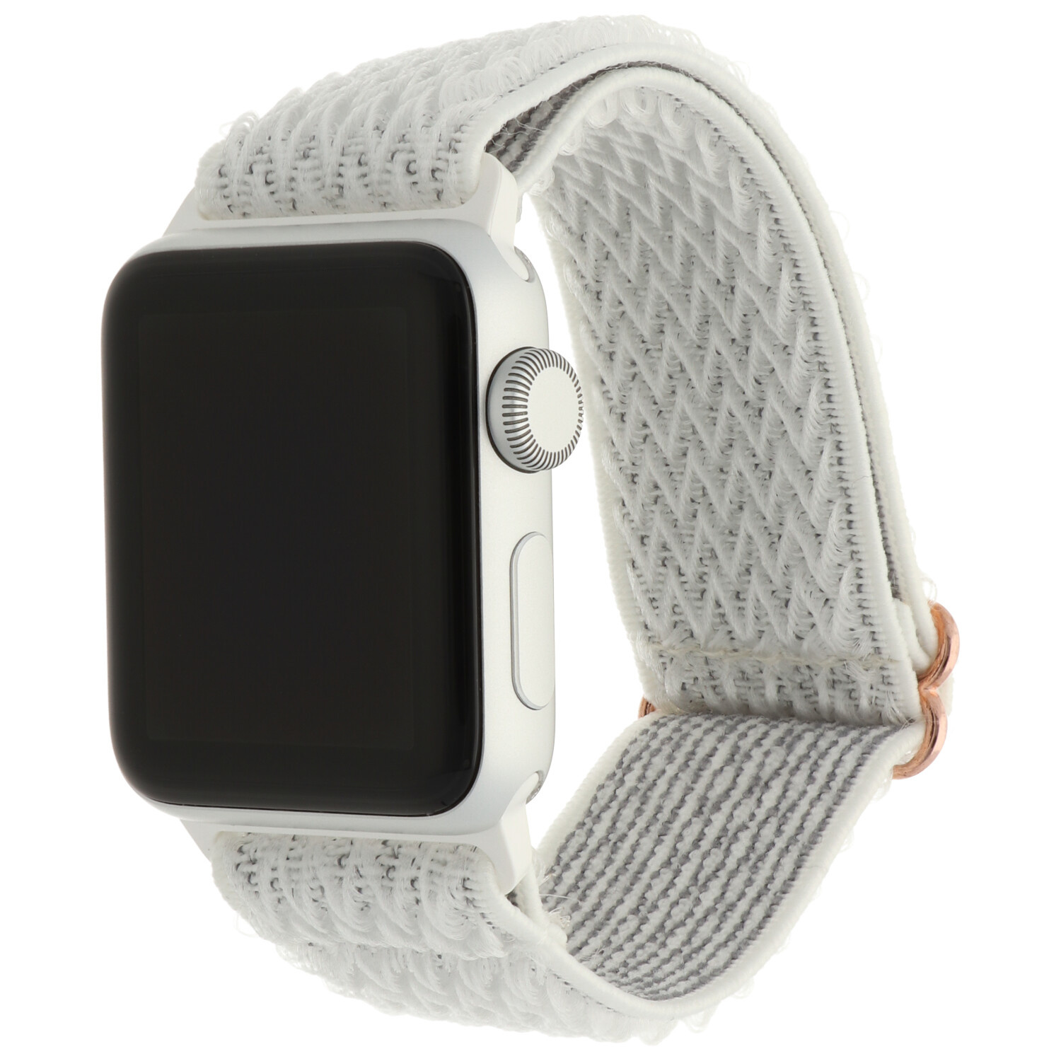 Apple Watch Nylon Solo Bandje - Wit - Geschikt voor 42mm/44mm/45mm/49mm