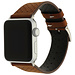 Merk 123watches Apple Watch leren ventilate band - bruin