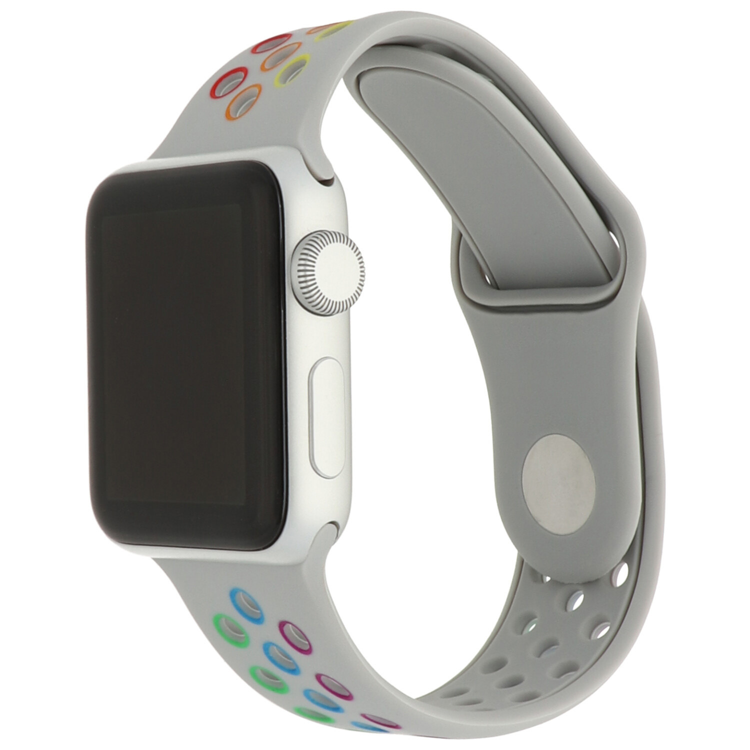 Apple Watch dubbel sport band - kleurrijk antiekwit - iwatch - Horlogeband Armband Polsband