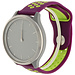 Merk 123watches Garmin Vivoactive / Vivomove Silicone double strap - purple green