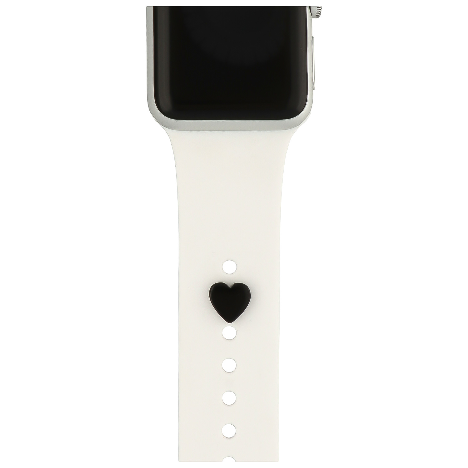 Apple Watch sieraad hart - zwart - Geschikt voor - Apple Watch Series Ultra, 8, 7, SE, 6, 5, 4, 3, 2 en 1