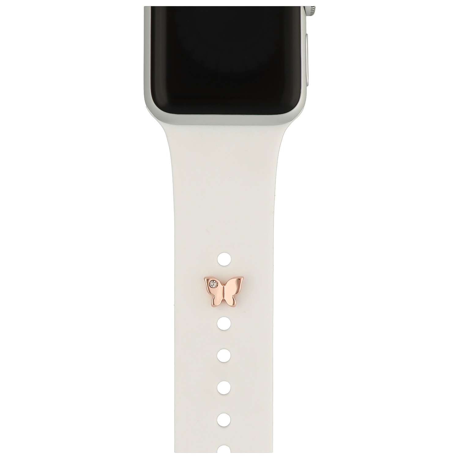 Apple Watch sieraad vlinder - rose goud - Geschikt voor - Apple Watch Series Ultra, 8, 7, SE, 6, 5, 4, 3, 2 en 1