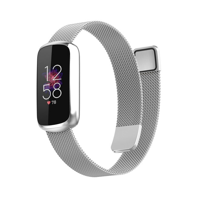 Fitbit Luxe milanese band - zilver