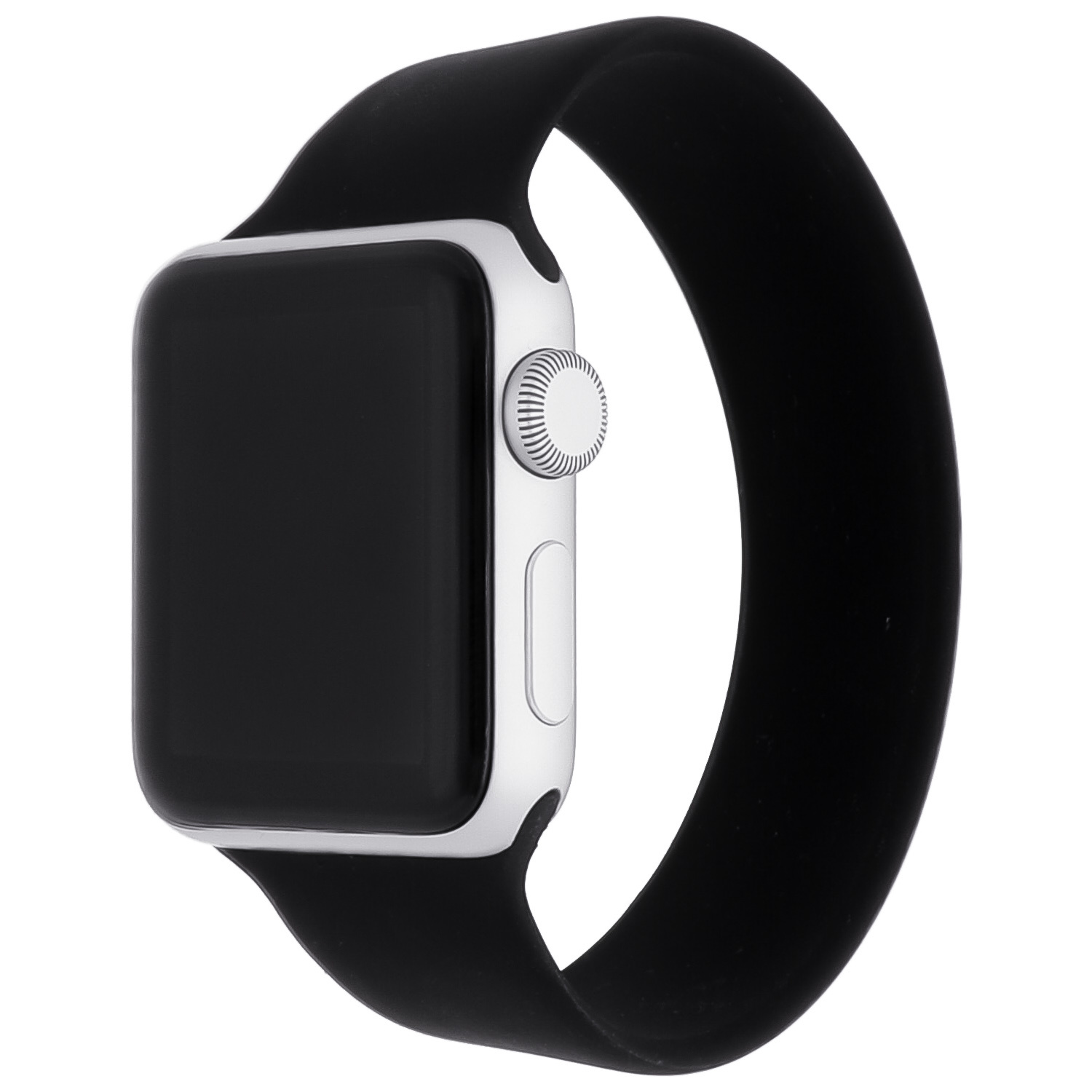 Apple Watch sport solo loop band - zwart - iwatch - Horlogeband Armband Polsband