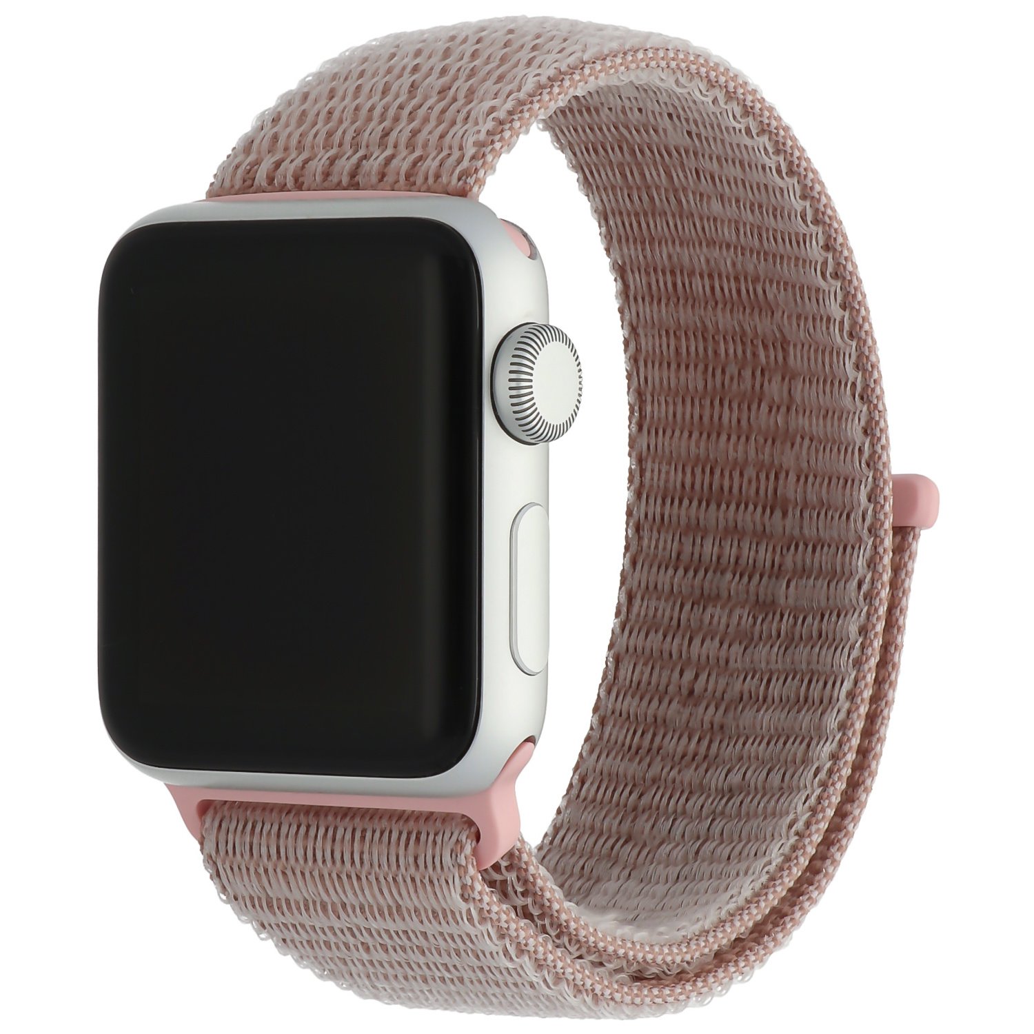 Apple Watch Nylon Sport Loop Bandje - Rose Roze - Geschikt voor 38mm/40mm/41mm