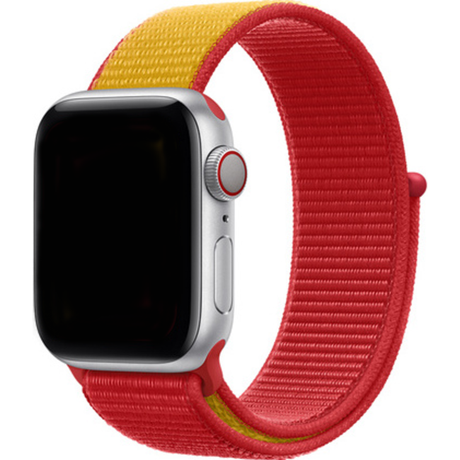 Apple Watch nylon sport loop band - rood geel