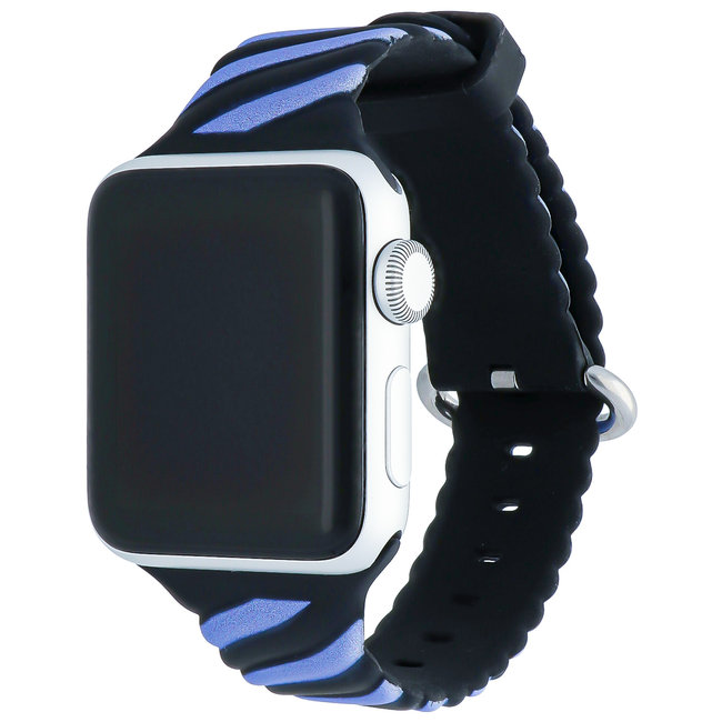 Apple Watch swirl sport band - black blue