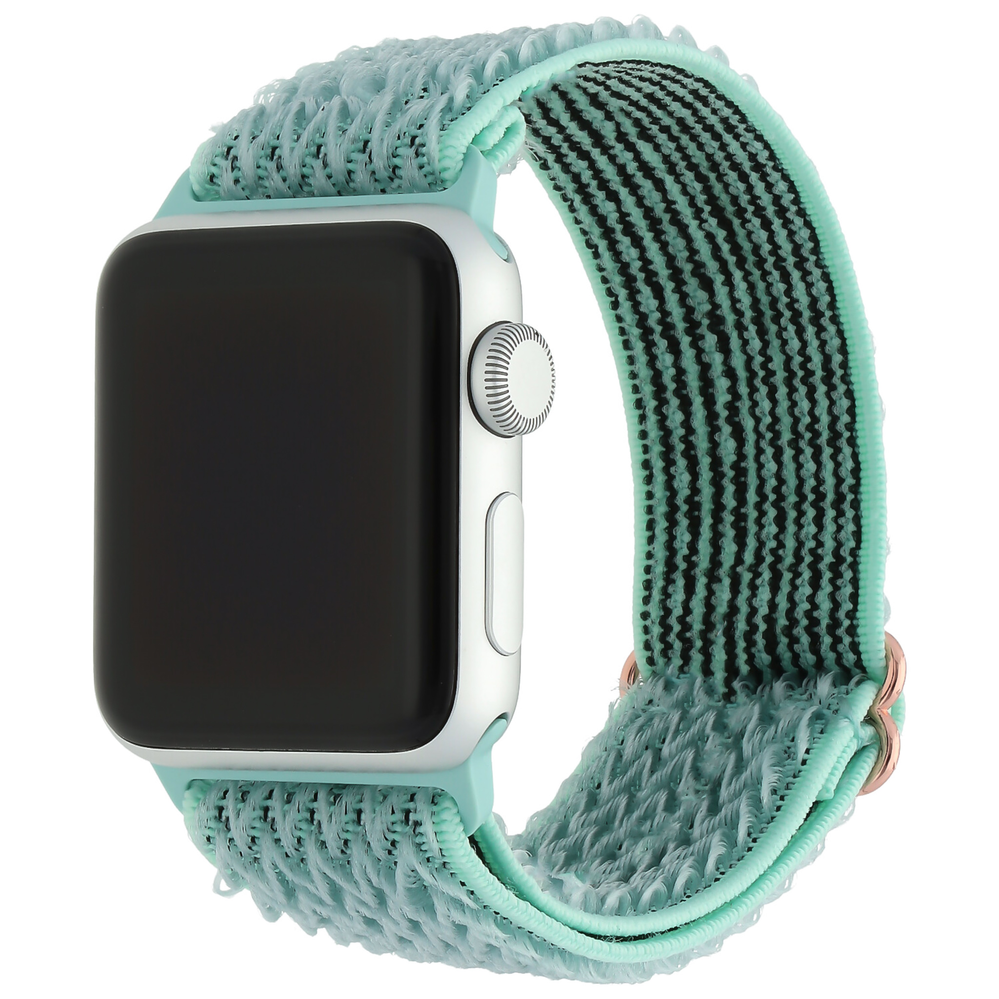 Apple Watch Nylon Solo Bandje - Groenblauw - Geschikt voor 38mm/40mm/41mm