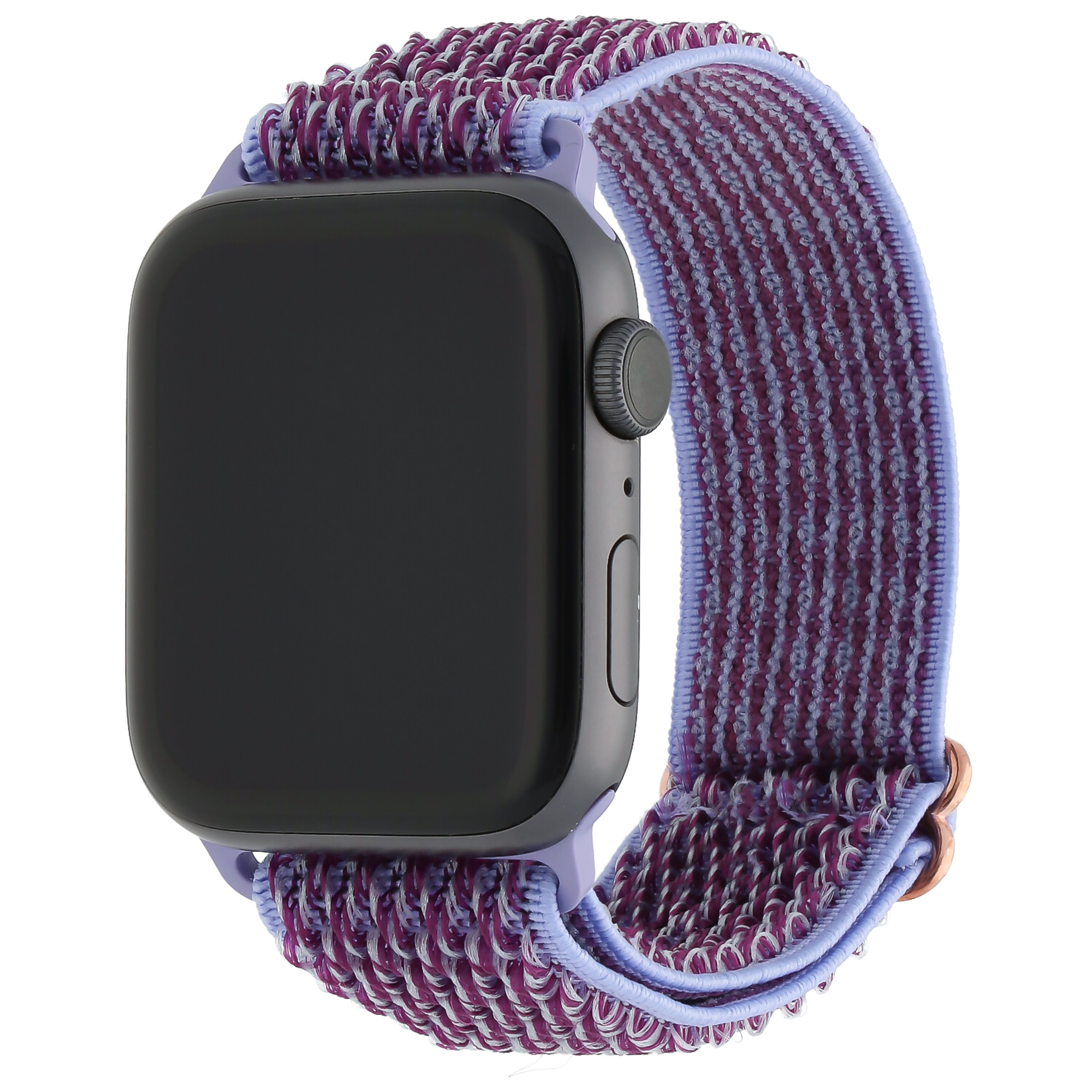 Apple Watch nylon solo band - paars - iwatch - Horlogeband Armband Polsband