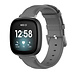 Merk 123watches Fitbit Versa 3 / Sense leather band - gray