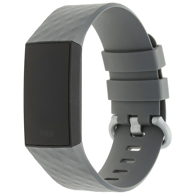Fitbit Charge 3 & 4 sport wafel band - grijs