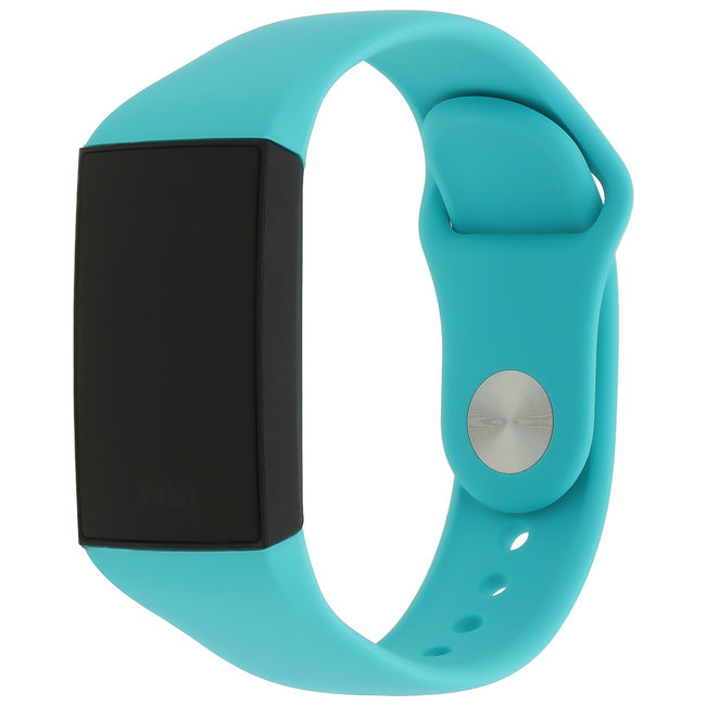 Merk 123watches Fitbit Charge 3 & 4 sport silicone band - groen