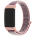 Merk 123watches Fitbit Charge 3 & 4 nylon sport band - roze zand