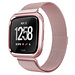 Merk 123watches Fitbit versa milanese case band - rose red