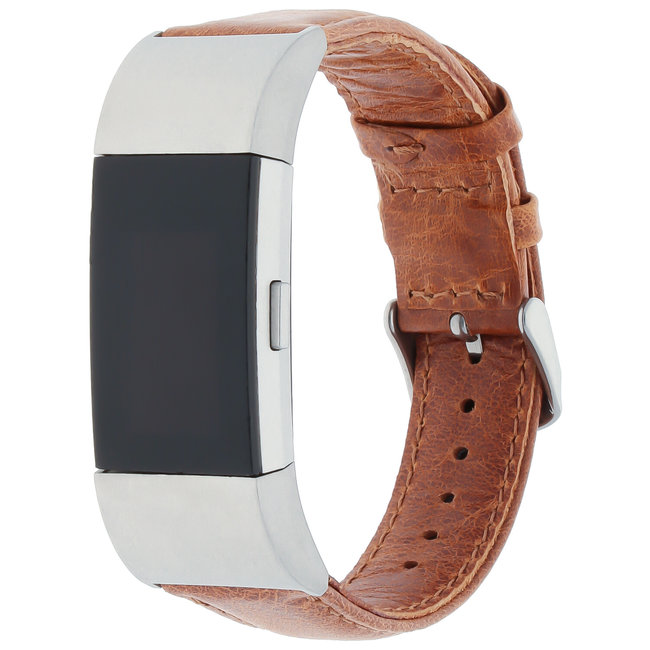 Fitbit charge 2 genuine leather band - light brown