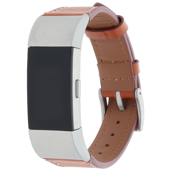 Merk 123watches Fitbit Charge 2 premium leren band - bruin