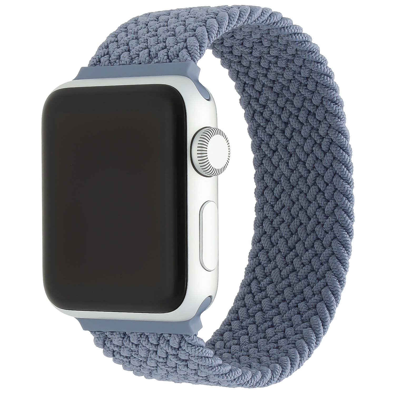 Apple Watch gevlochten solo band - leisteen - iwatch - Horlogeband Armband Polsband