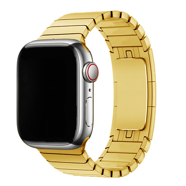 Apple Watch stalen schakel band - goud - iwatch - Horlogeband Armband Polsband