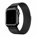 Merk 123watches Apple watch milanese case band - black