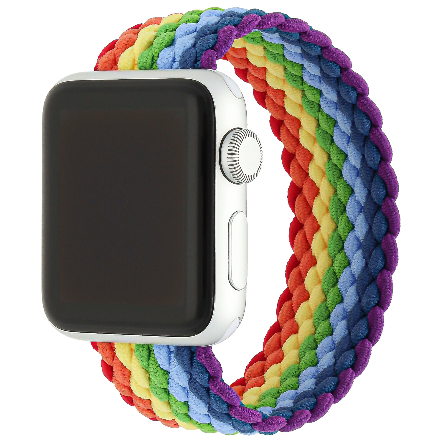 Apple Watch gevlochten solo band - kleurrijk - iwatch - Horlogeband Armband Polsband