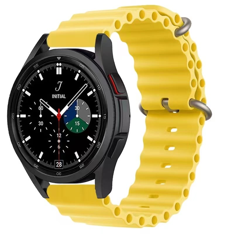 Samsung Galaxy Watch ocean band - geel - Horlogeband Armband Polsband