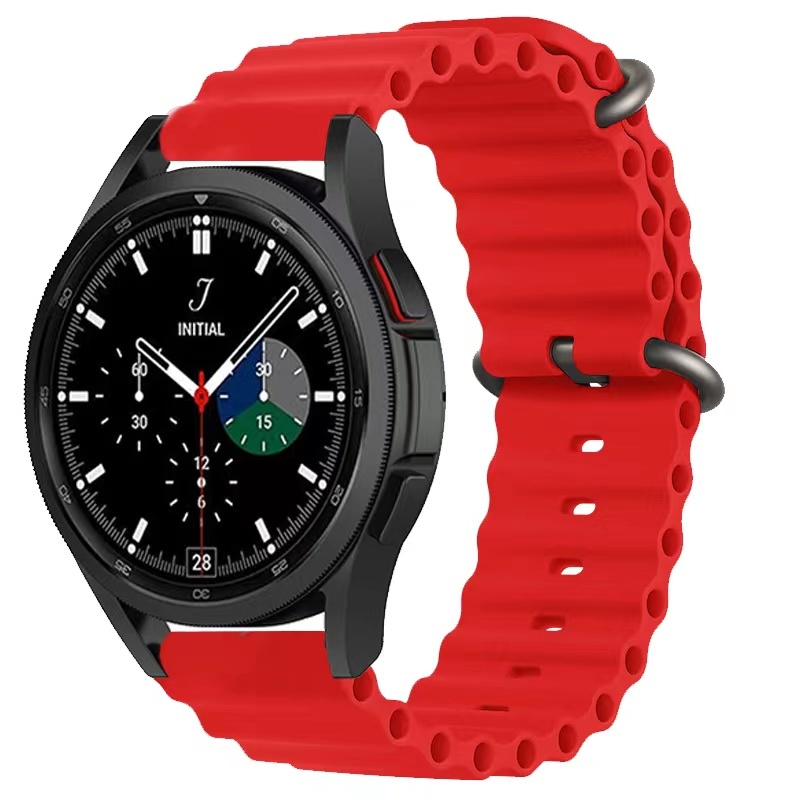 Samsung Galaxy Watch ocean band - rood - Horlogeband Armband Polsband