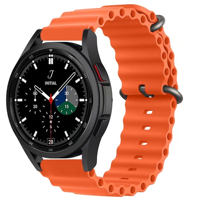 Samsung Galaxy Watch ocean band - oranje - Horlogeband Armband Polsband