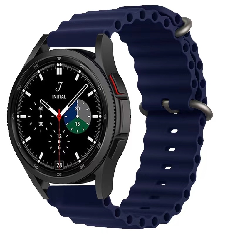 Samsung Galaxy Watch ocean band - middernacht blauw - Horlogeband Armband Polsband