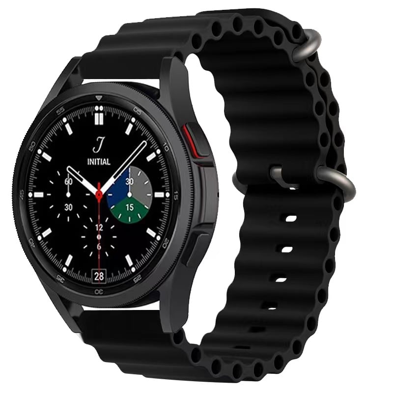 Samsung Galaxy Watch ocean band - zwart - Horlogeband Armband Polsband