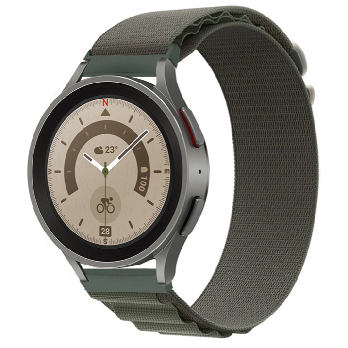 Polar nylon alpine band - groen - Horlogeband Armband Polsband