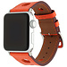 Merk 123watches Apple Watch PU leren hermes band - oranje