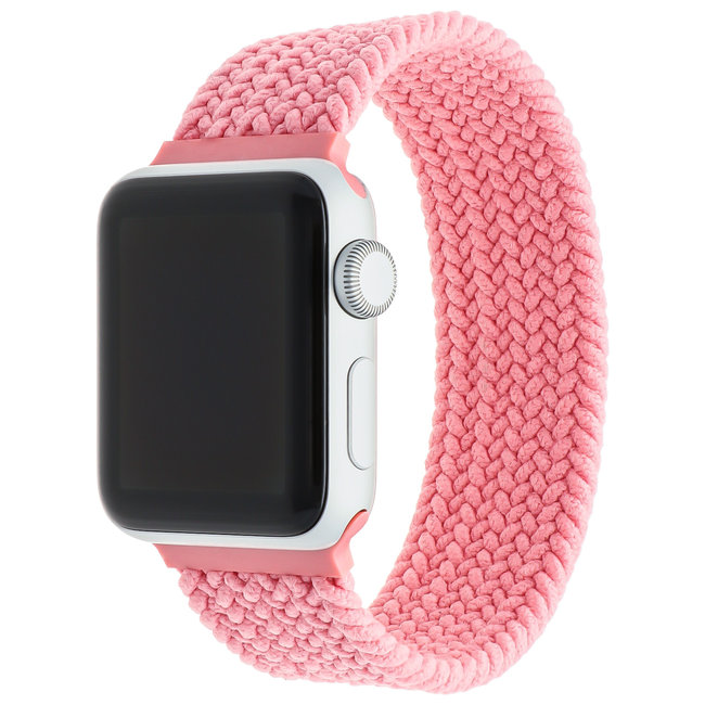 Merk 123watches Apple Watch gevlochten solo band - roze punch