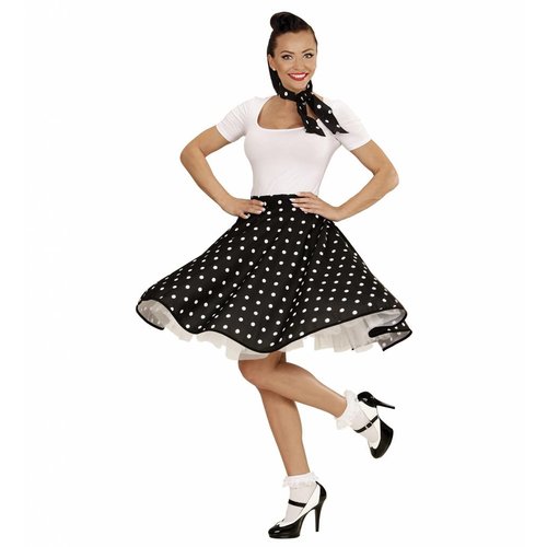 Widmann 50'S Rock And Roll Rok Met Nekband Zwart