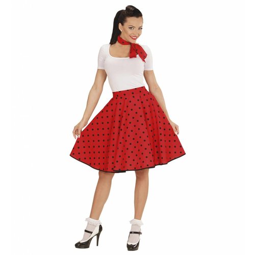 Widmann 50'S Rock And Roll Rok Met Nekband Rood