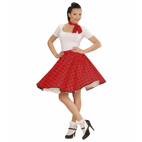 Widmann 50'S Rock And Roll Rok Met Nekband Rood