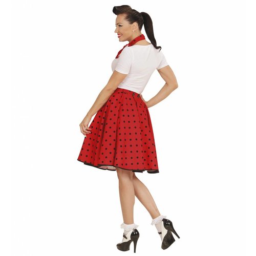 Widmann 50'S Rock And Roll Rok Met Nekband Rood