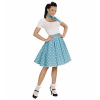 Widmann 50'S Rock And Roll Rok Met Nekband Lichtblauw