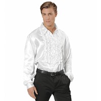 Widmann Rouchen Shirt Wit Satijn