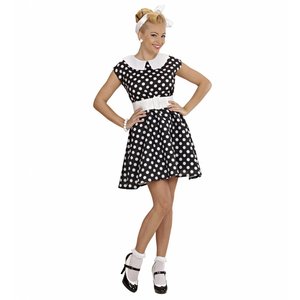 Jurk 50'S Met Petticoat Zwart