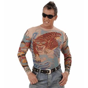 Tattoo Shirt Tijger En Draak Man