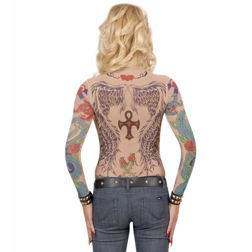 Widmann Tattoo Shirt Engelenvleugel Vrouw